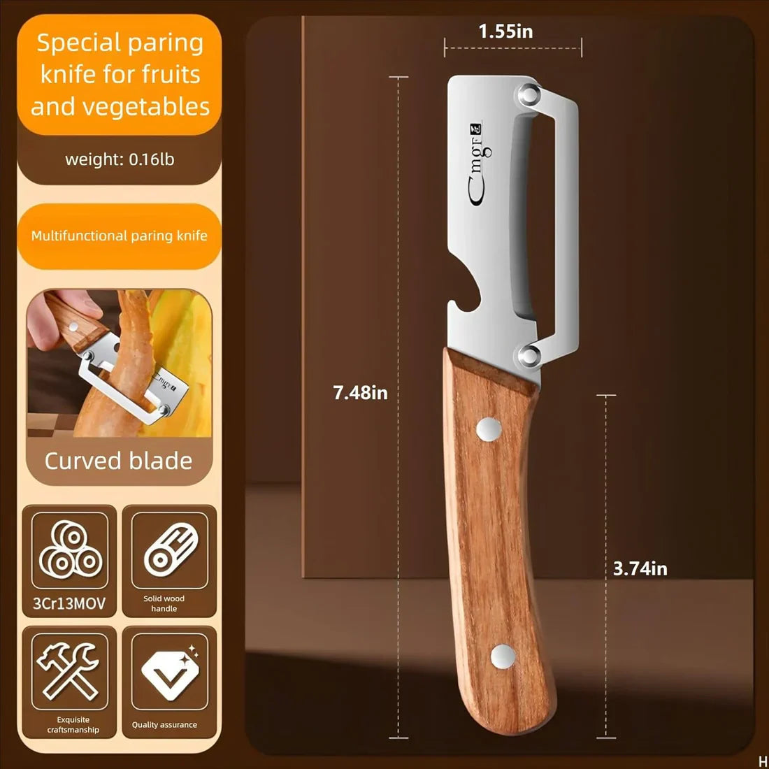 Modaalia™ Premium Stainless Steel Vegetable Peeler Pro