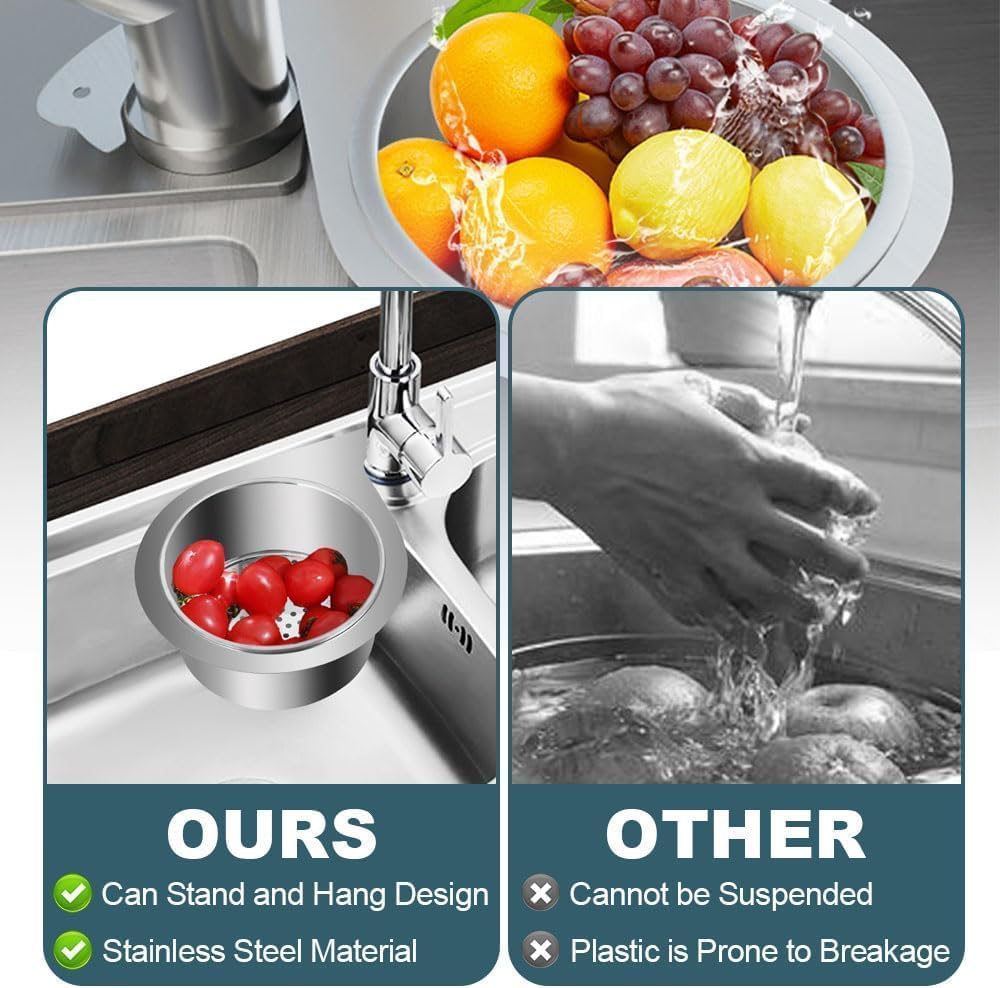 Stainless Steel Sink Strainer Basket