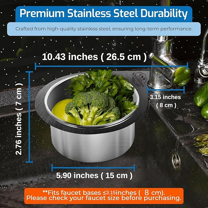 Stainless Steel Sink Strainer Basket
