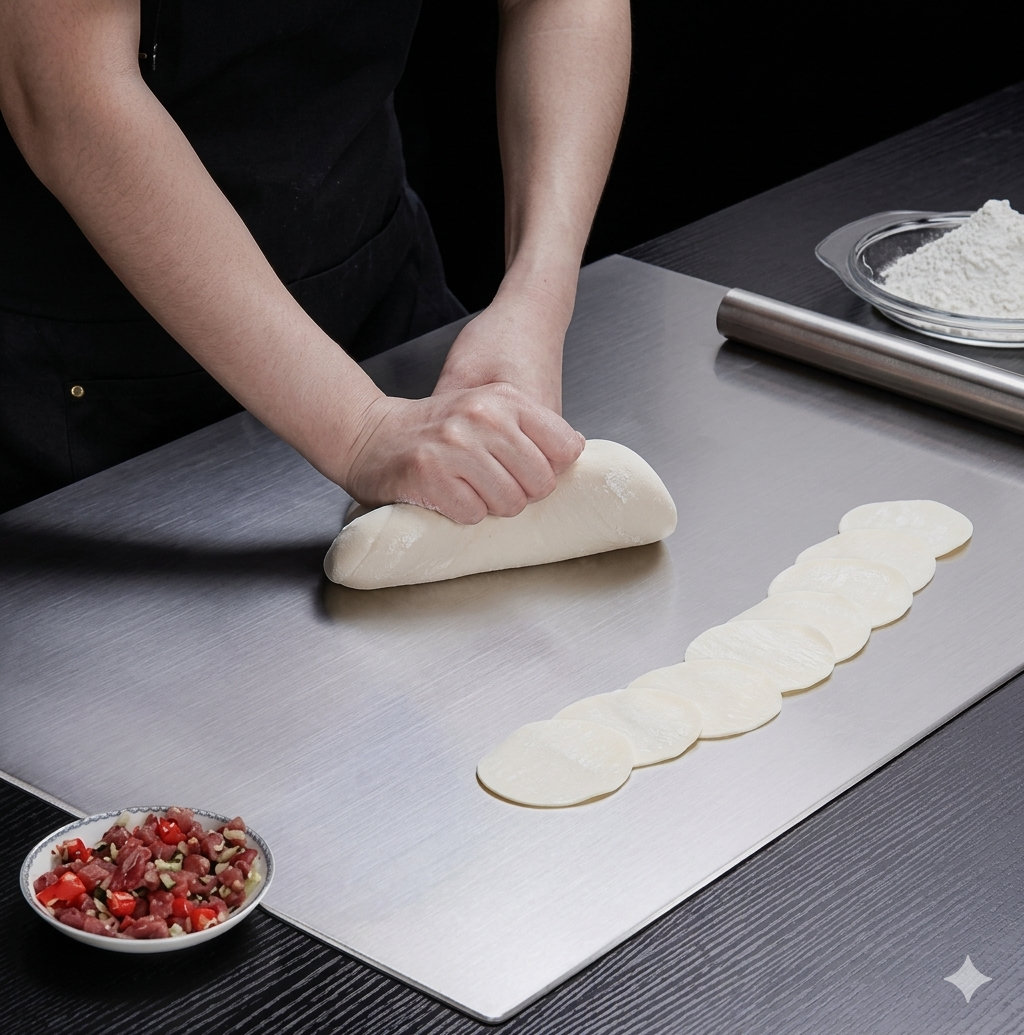 Stainless Steel Cutting & Kneading Board 40x30cm