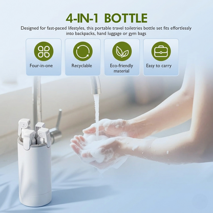 4-in-1 Travel Dispenser Bottle